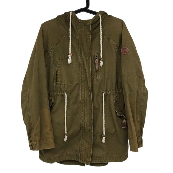 PGD Army Green Hooded Utility Jacket size S - Picture 1 of 16